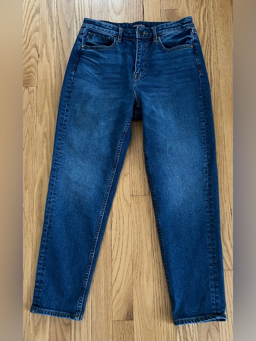 Vigoss Dark Blue Slim Straight Jeans